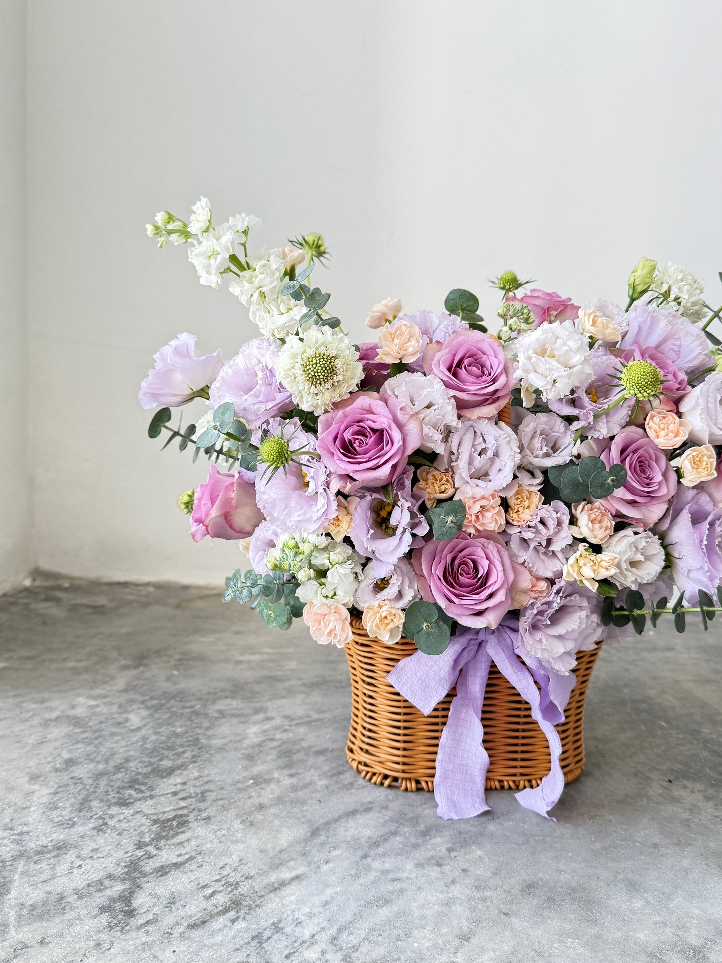 Whispers of Lavender | Flower Basket