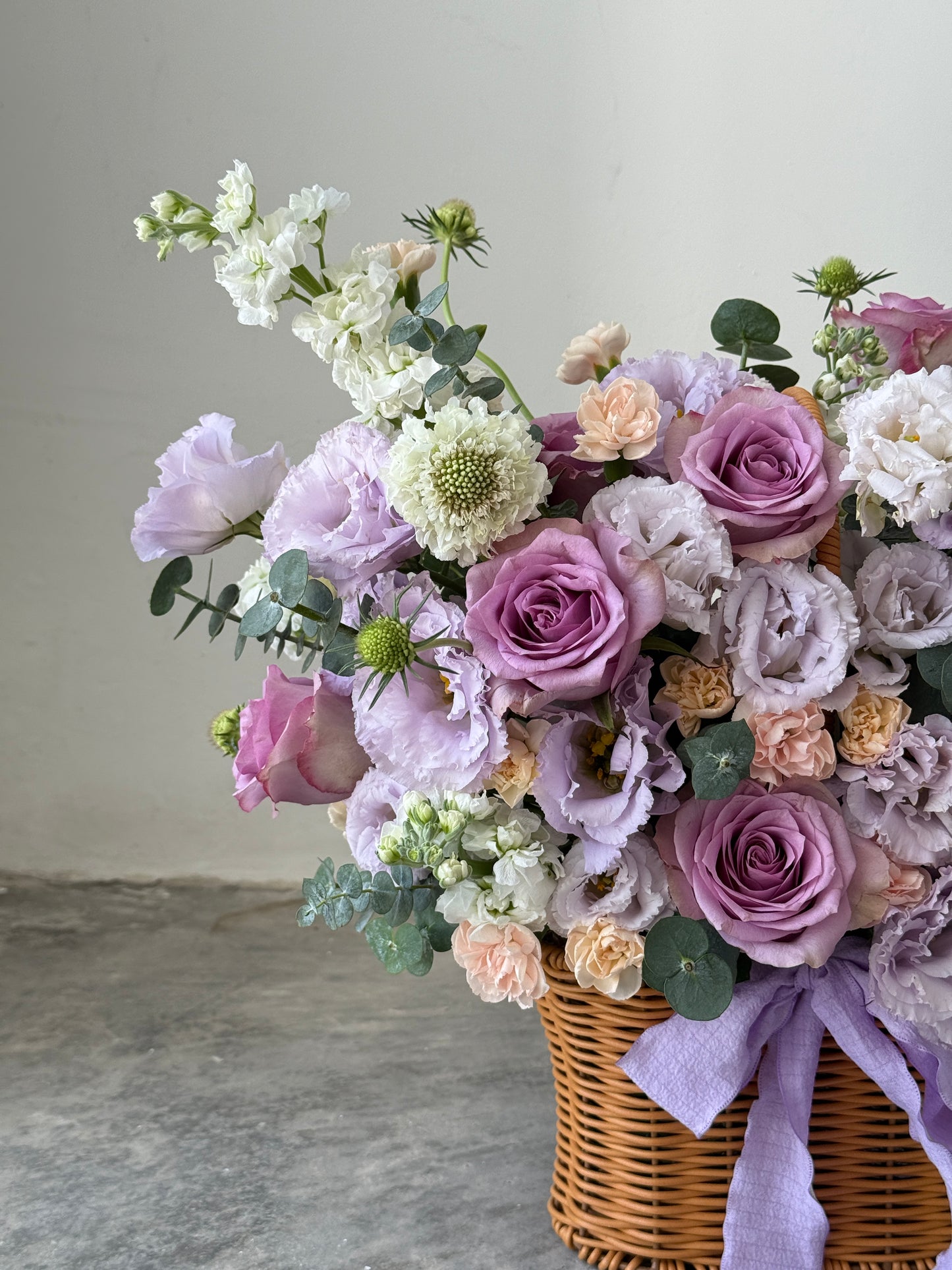 Whispers of Lavender | Flower Basket