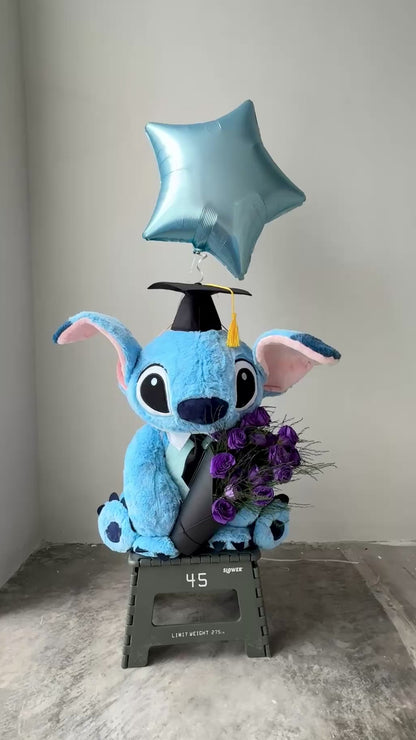 Stitch Graduation Flower | Custom Pre-Order Floral Bundle